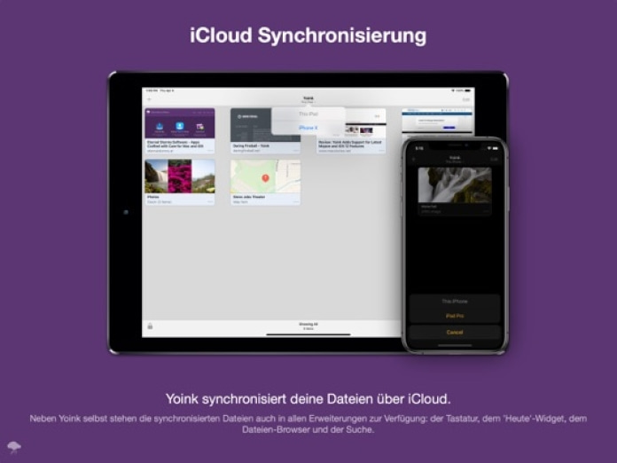 Yoink - Besseres Drag und Drop Tablet-Screenshot3