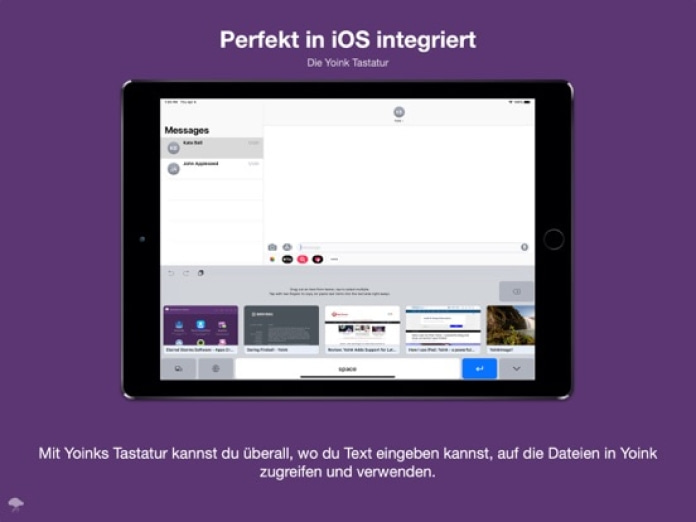 Yoink - Besseres Drag und Drop Tablet-Screenshot5