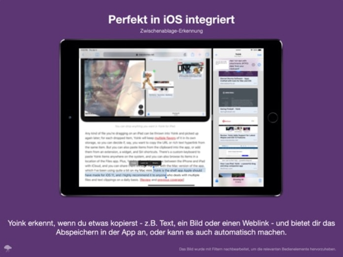 Yoink - Besseres Drag und Drop Tablet-Screenshot7
