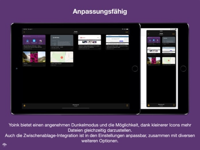 Yoink - Besseres Drag und Drop Tablet-Screenshot9