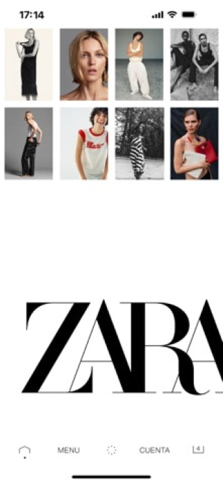 ZARA Smartphone-Screenshot