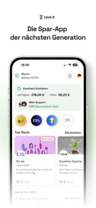 zave.it Smartphone-Screenshot