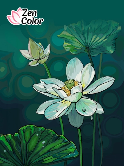 Zen Color – Malen nach Zahlen Tablet-Screenshot