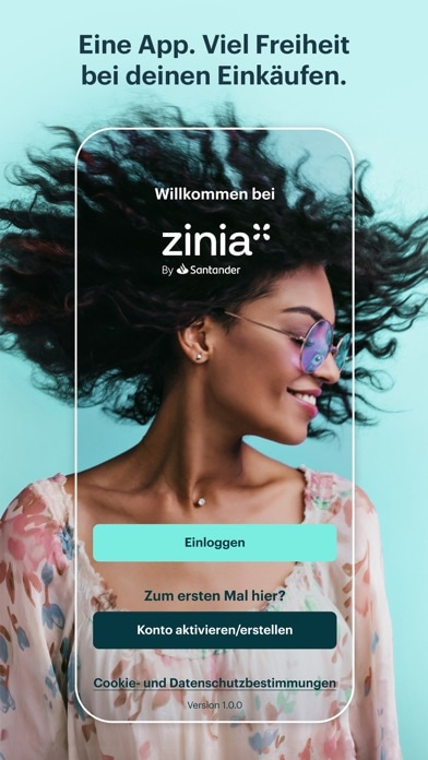 Zinia by Santander Smartphone-Screenshot