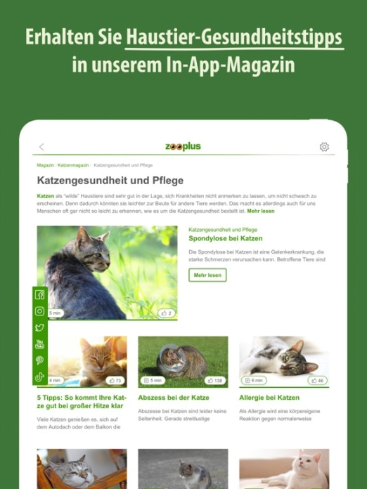 zooplus - Hunde & Katzenbedarf Tablet-Screenshot10