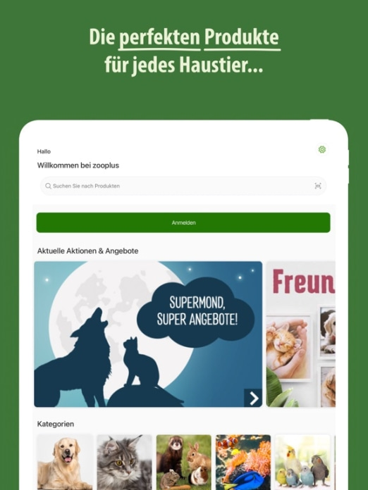 zooplus - Hunde & Katzenbedarf Tablet-Screenshot2